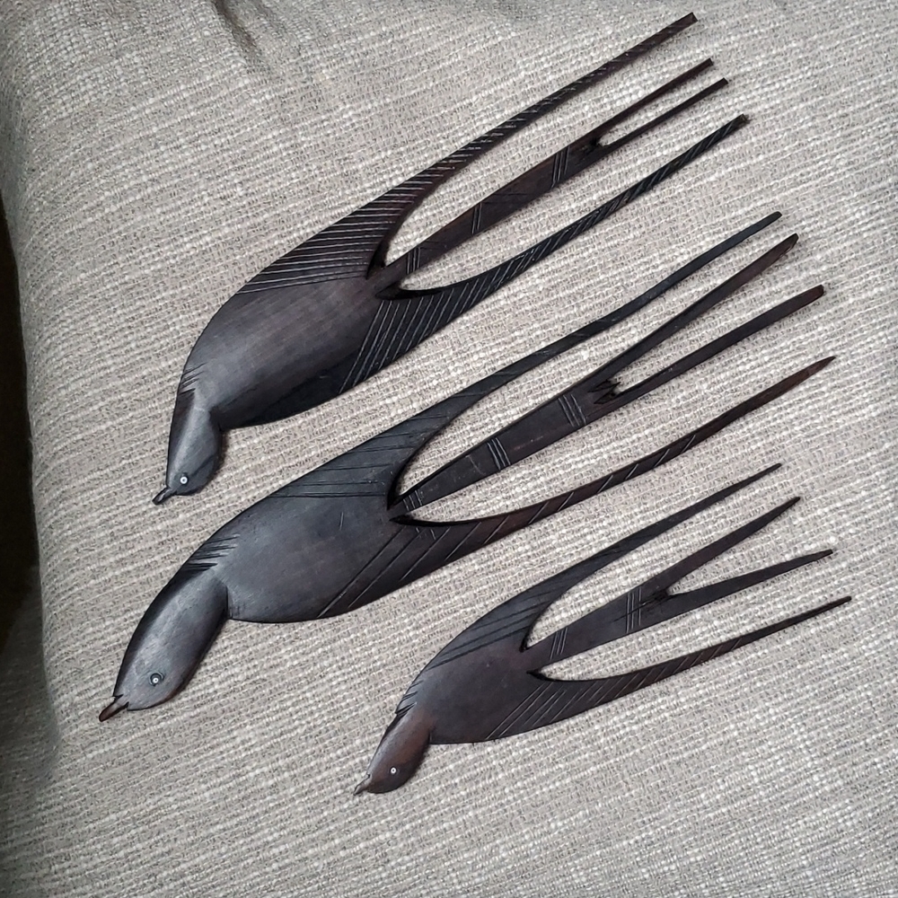 Ebony wood East African wall art